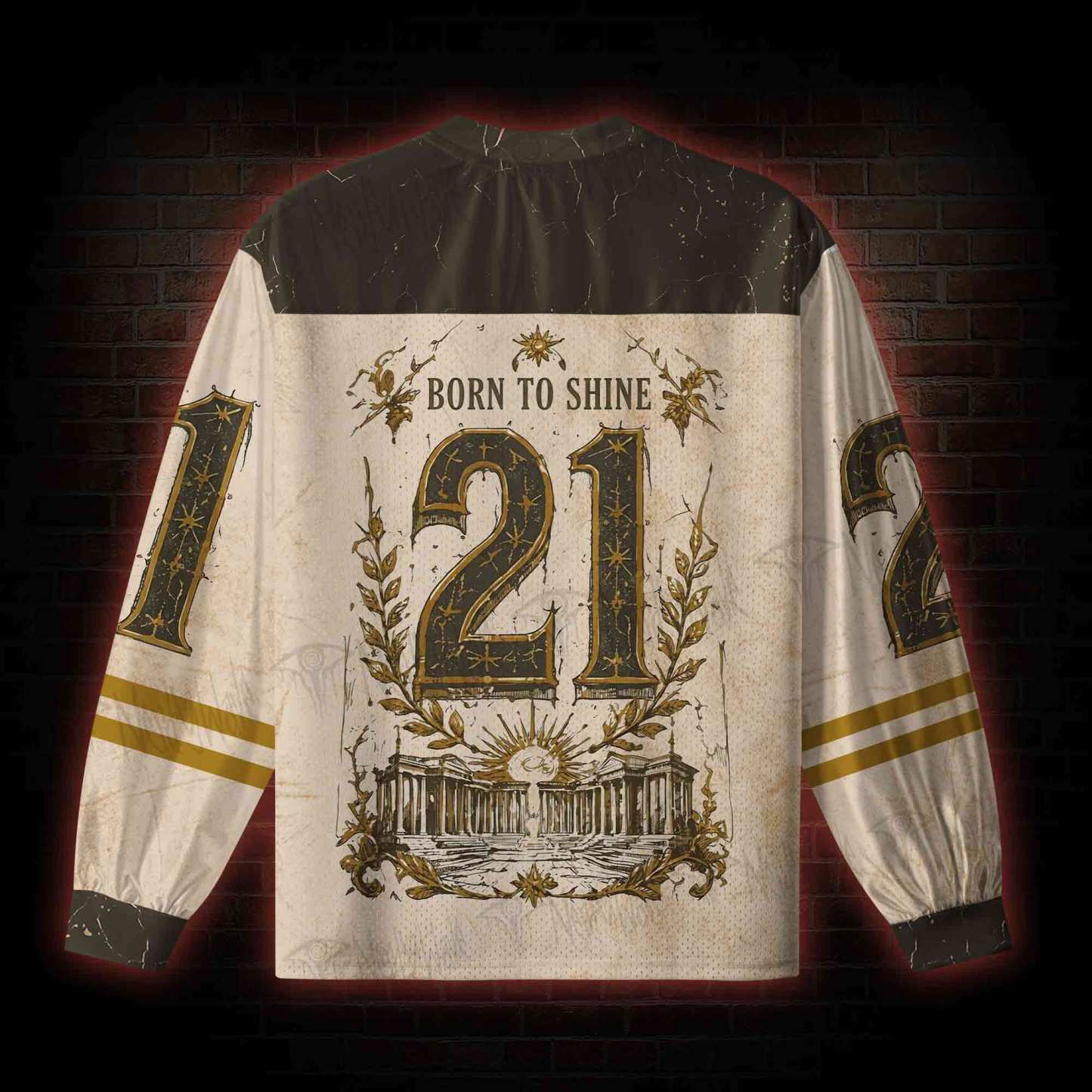 Born of Shine Greek mythology V-Neck Long Sleeve Jersey