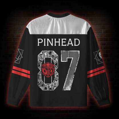 Puzzle Box Torture Graphic V-Neck Long Sleeve Jersey