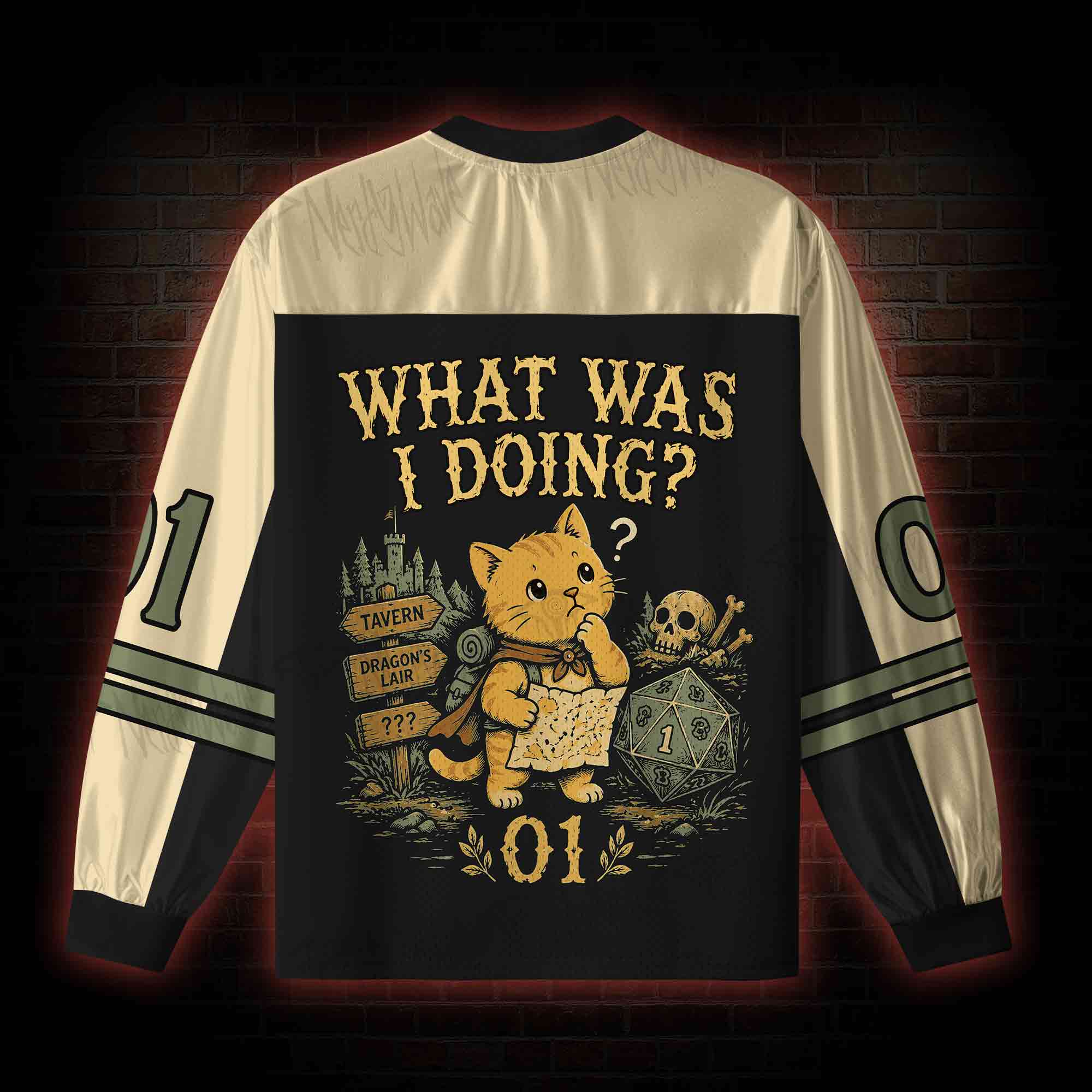 ADHD&D V-Neck Long Sleeve Jersey