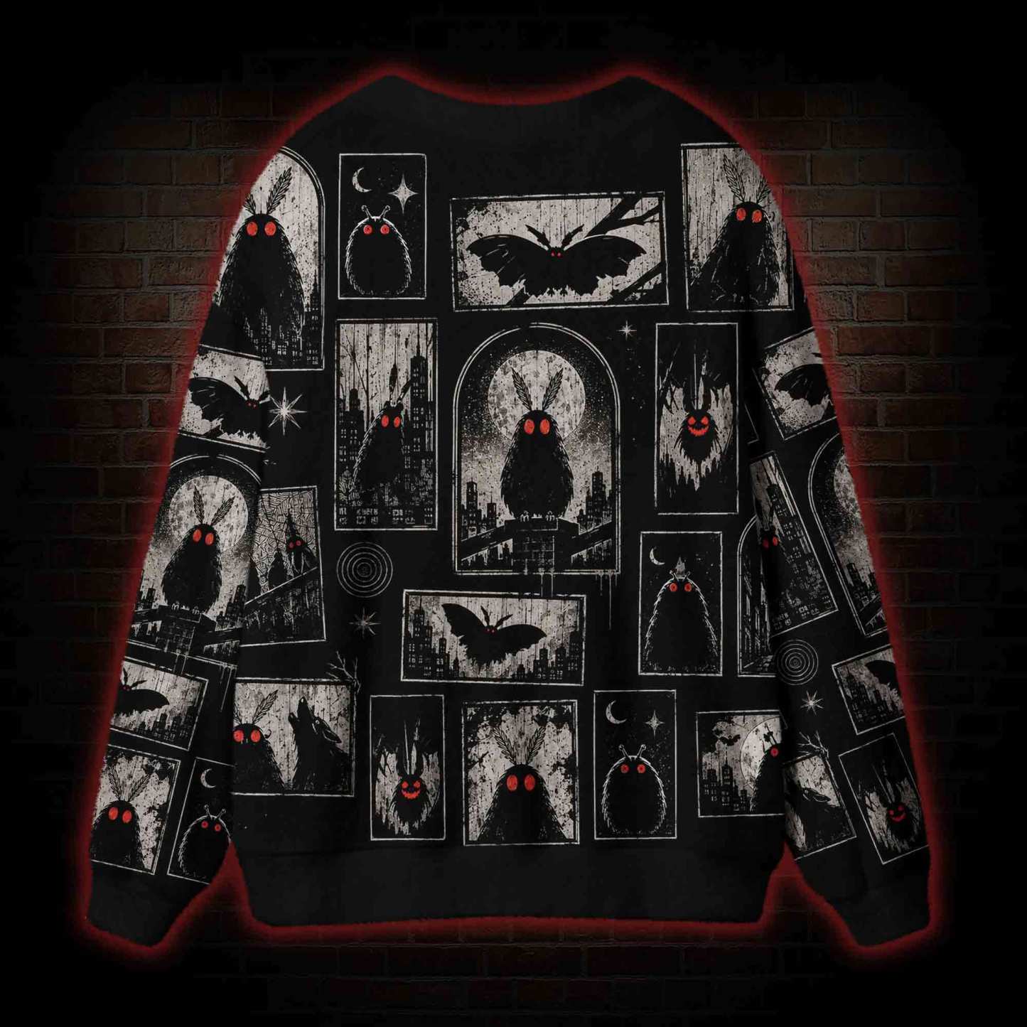 Shadows of Mothman Cardigan Sweater