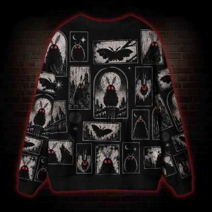 Shadows of Mothman Cardigan Sweater
