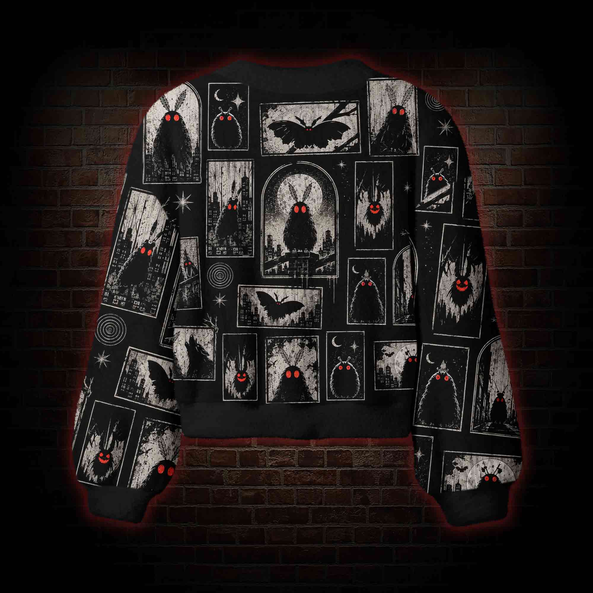 Shadows of Mothman Women's Cardigan Sweater