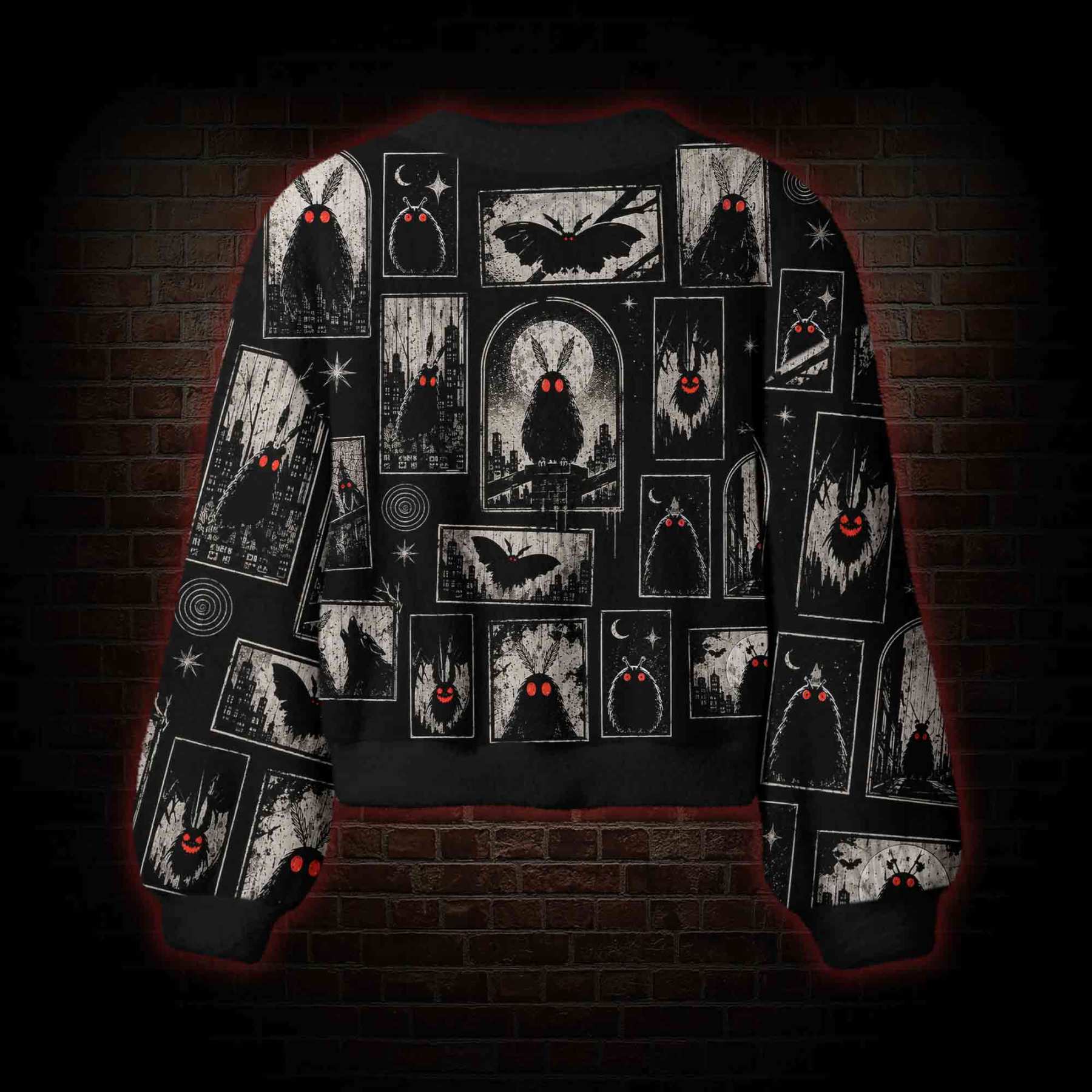 Shadows of Mothman Women's Cardigan Sweater