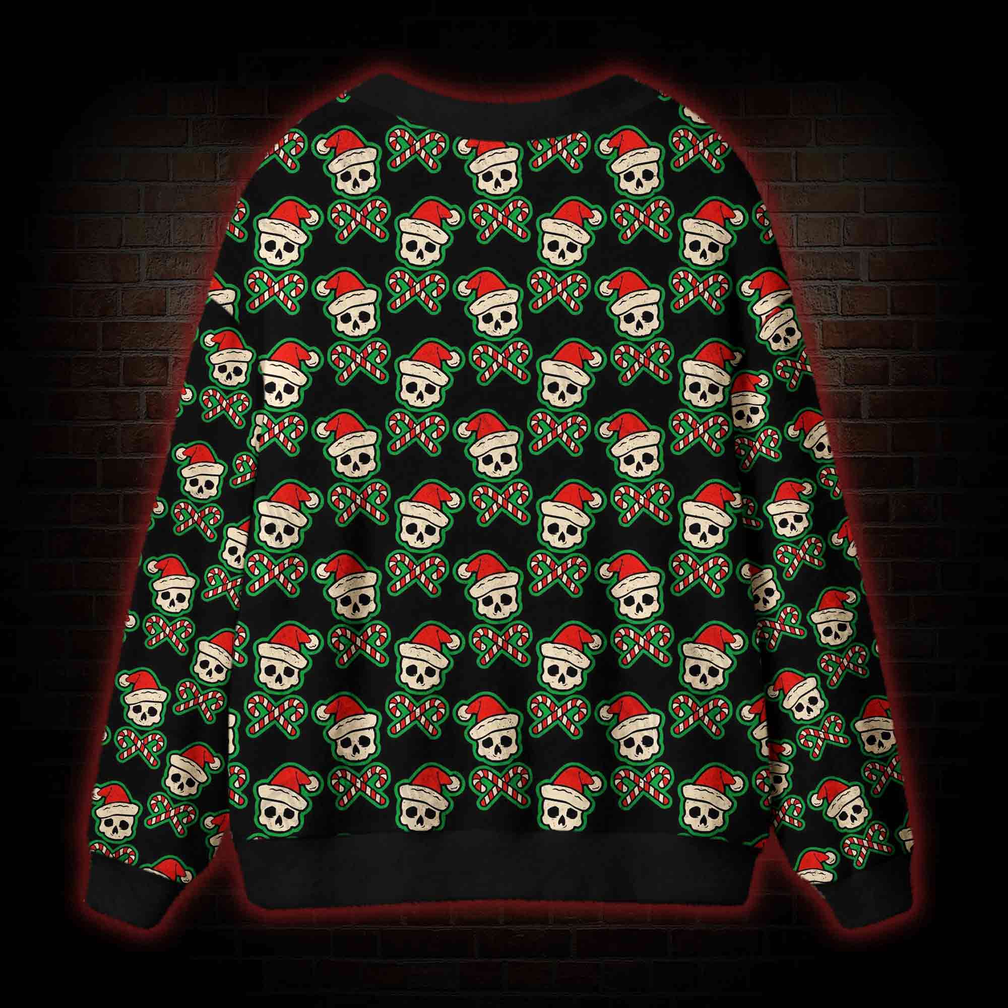 Creepy Christmas Cardigan Sweater