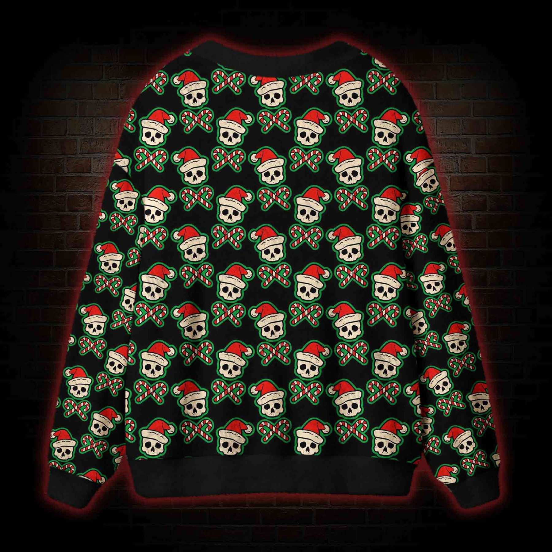 Creepy Christmas Cardigan Sweater