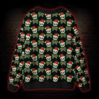 Creepy Christmas Cardigan Sweater