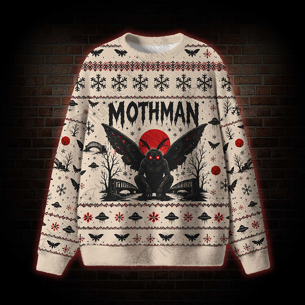 Mothman Cryptid Ugly Sweatshirts