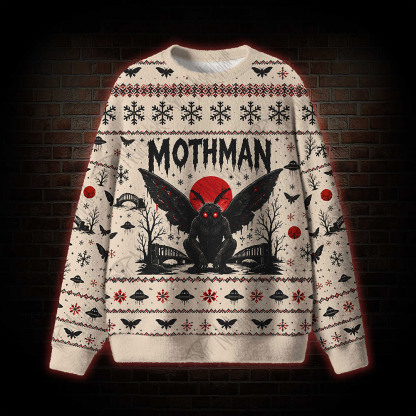 Mothman Cryptid Ugly Sweatshirts
