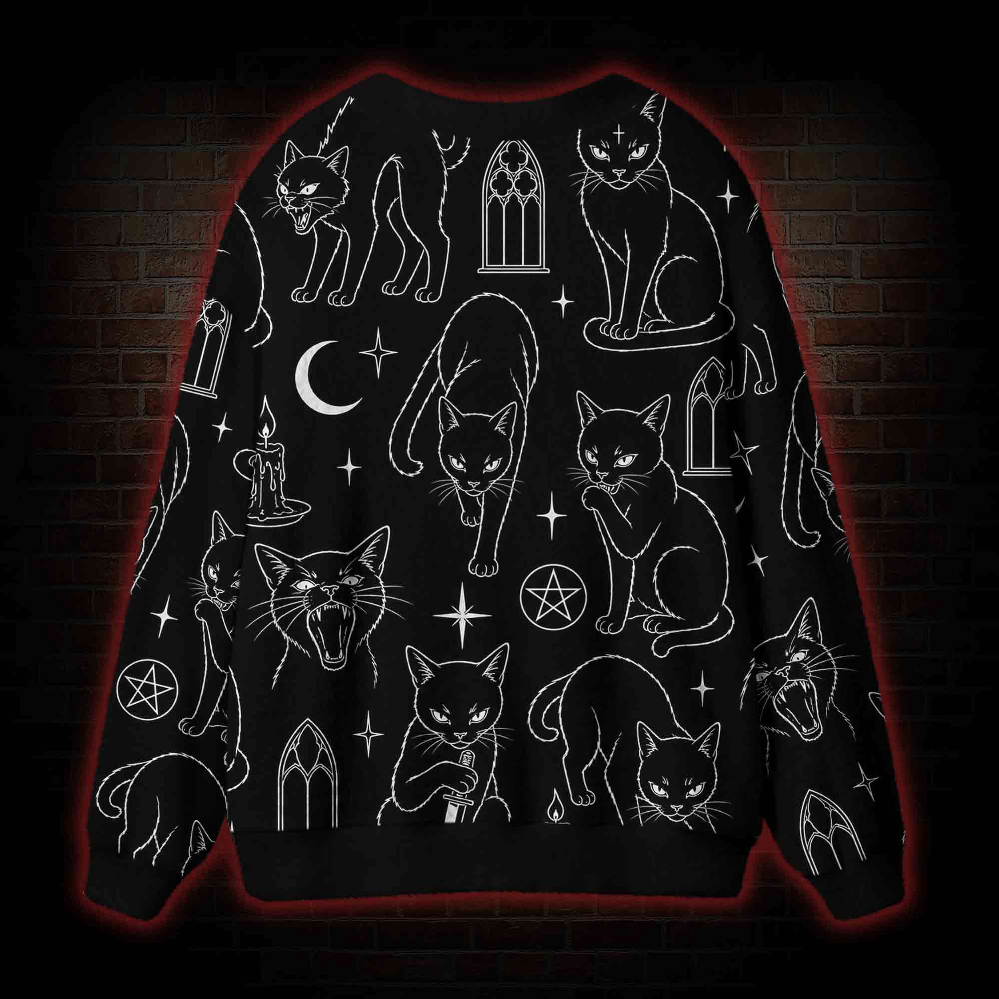 The Whimsigoth Familiar Cardigan Sweater