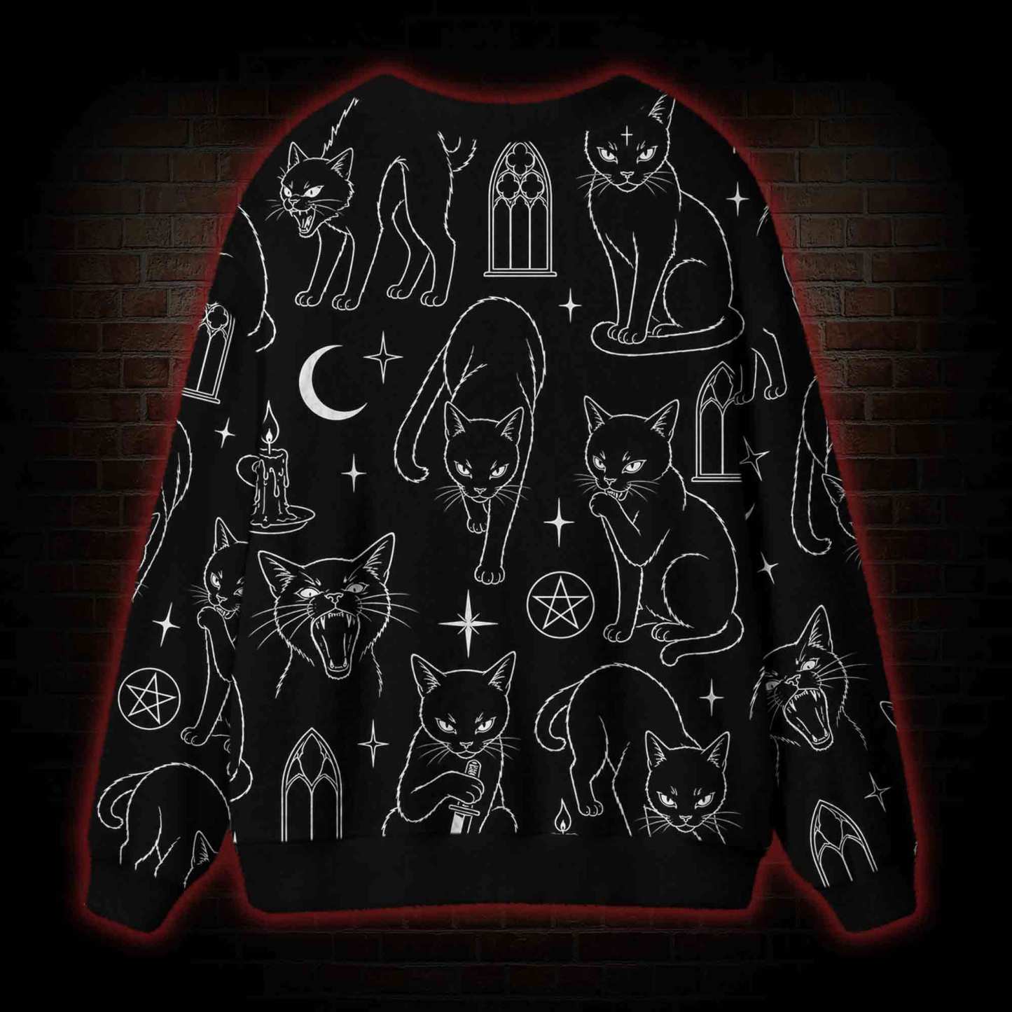 The Whimsigoth Familiar Cardigan Sweater