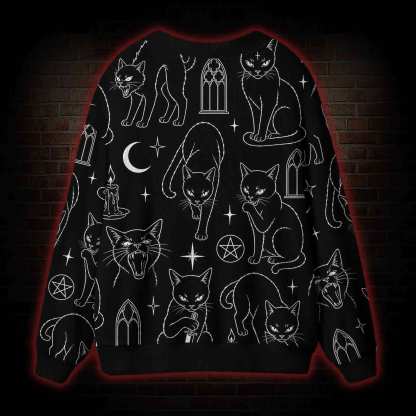 The Whimsigoth Familiar Cardigan Sweater