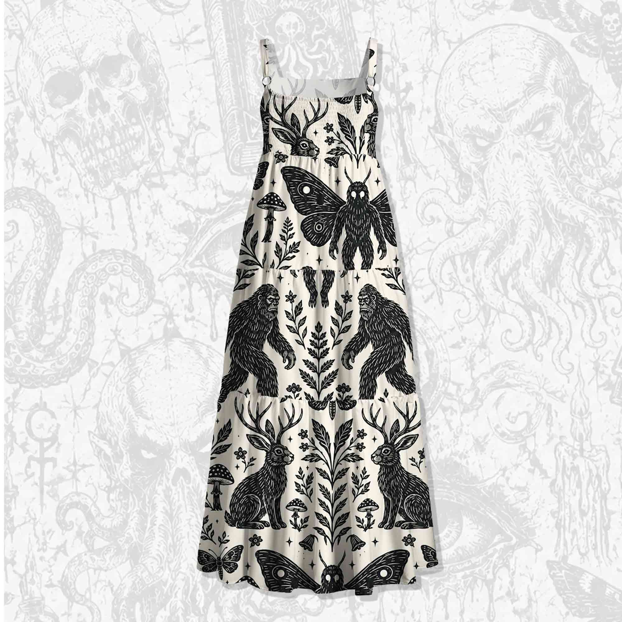 Cryptid Legend Wide Straps Maxi Dress