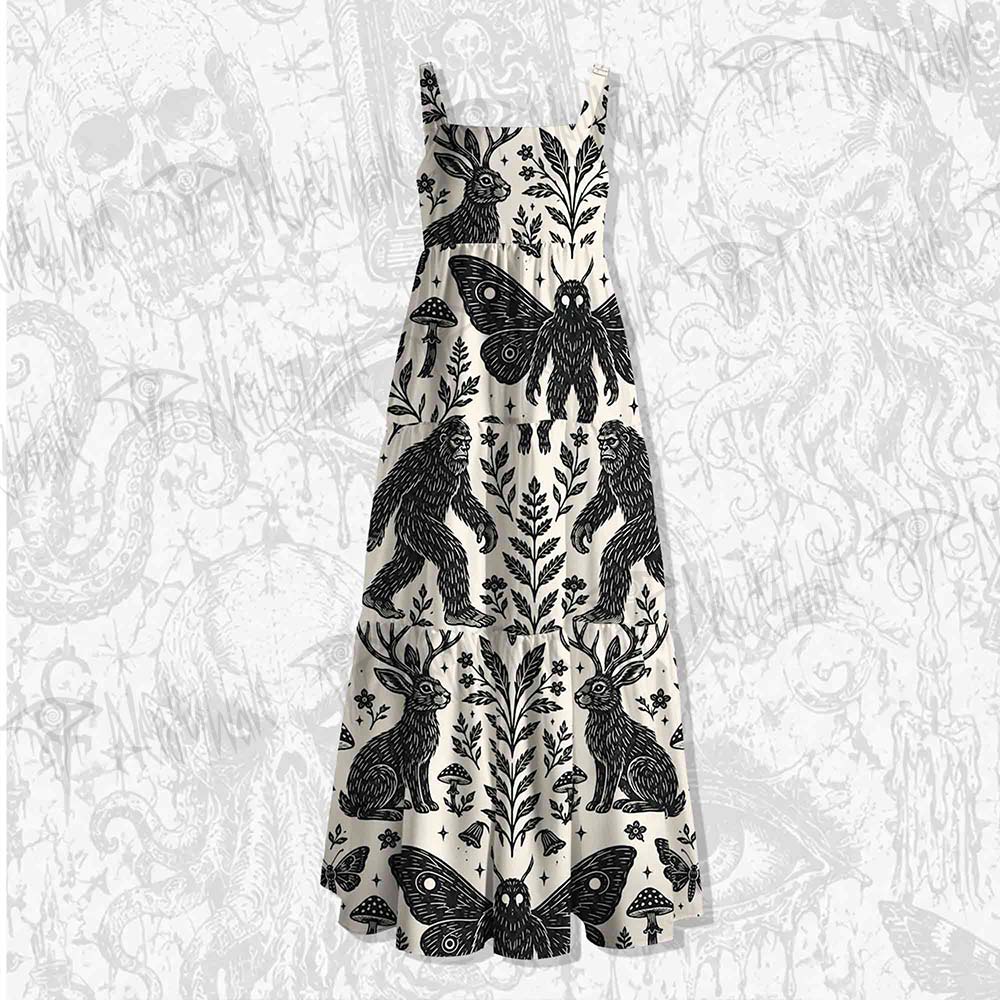 Cryptid Legend Wide Straps Maxi Dress
