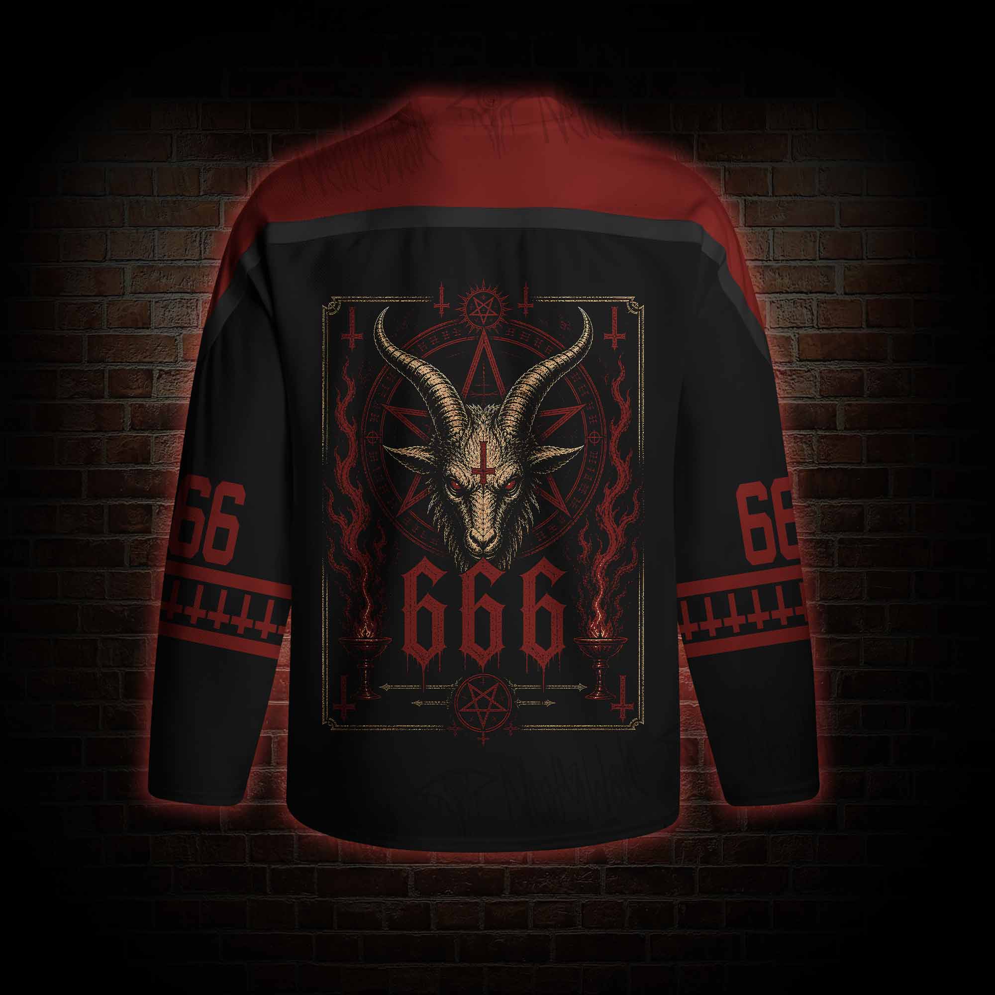 Baphomet Aesthetic Hockey Jersey