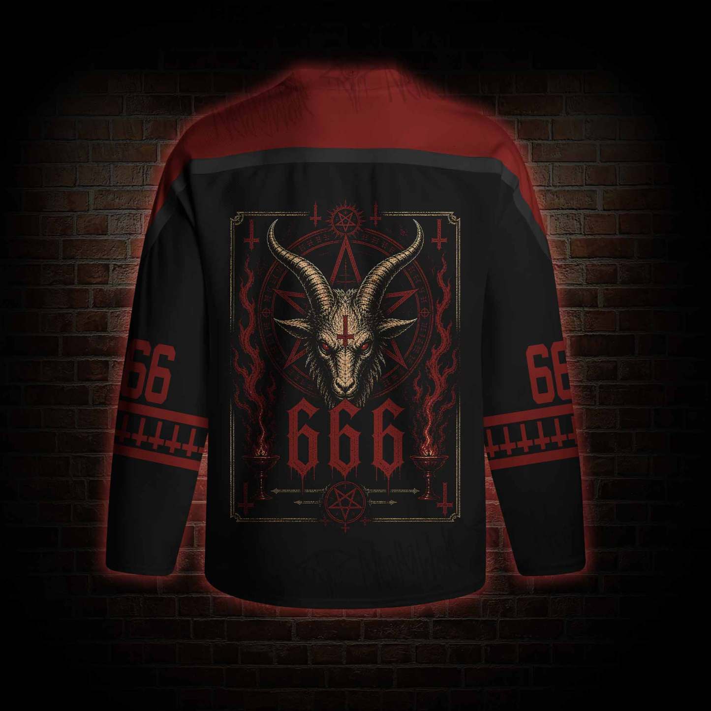 Baphomet Aesthetic Hockey Jersey