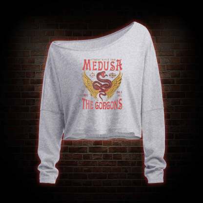 Medusa Off Shoulder Long Sleeve Top