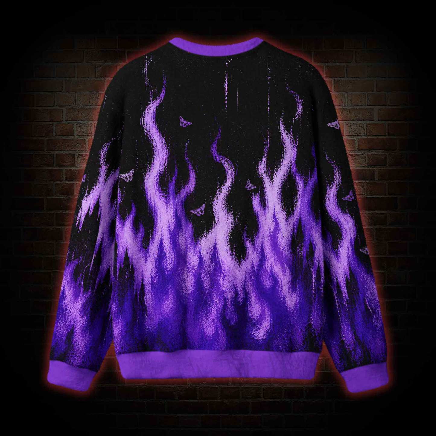 Violet Hellfire Ugly Sweatshirts