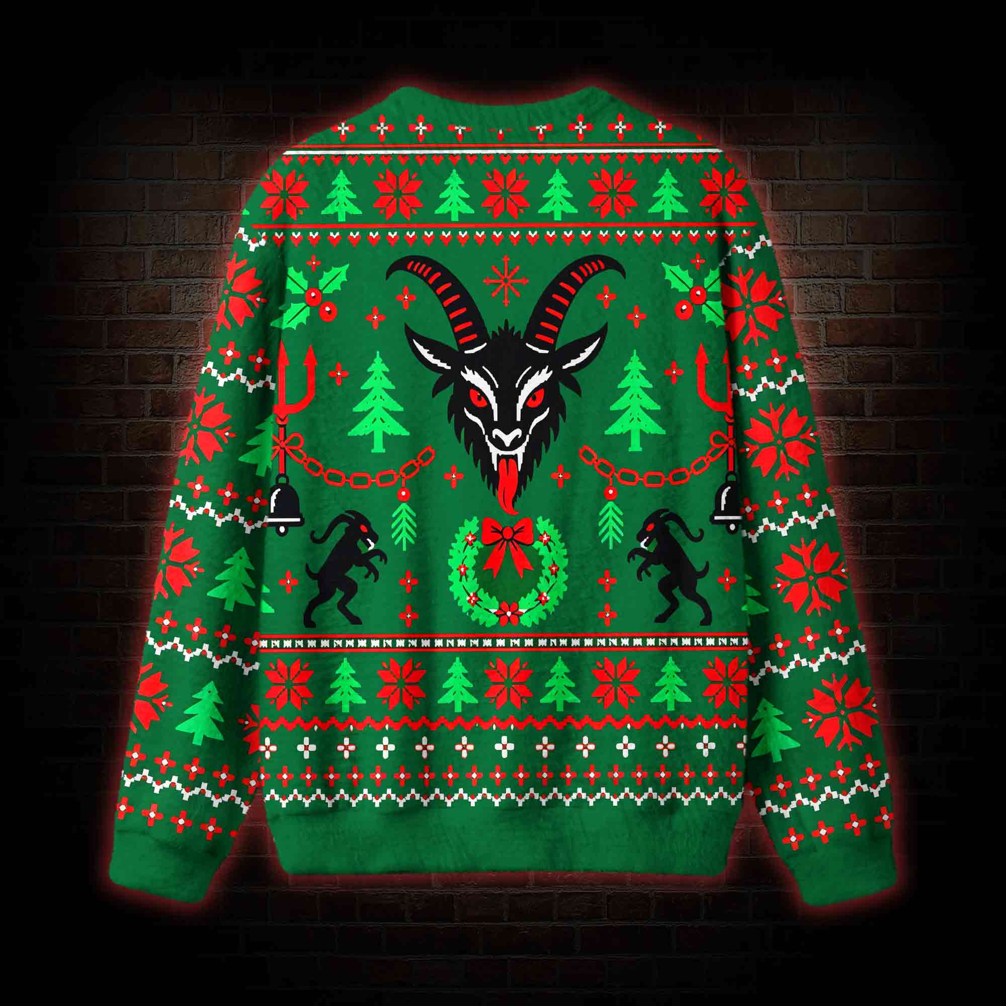 Merry Krampus Ugly Sweatshirts