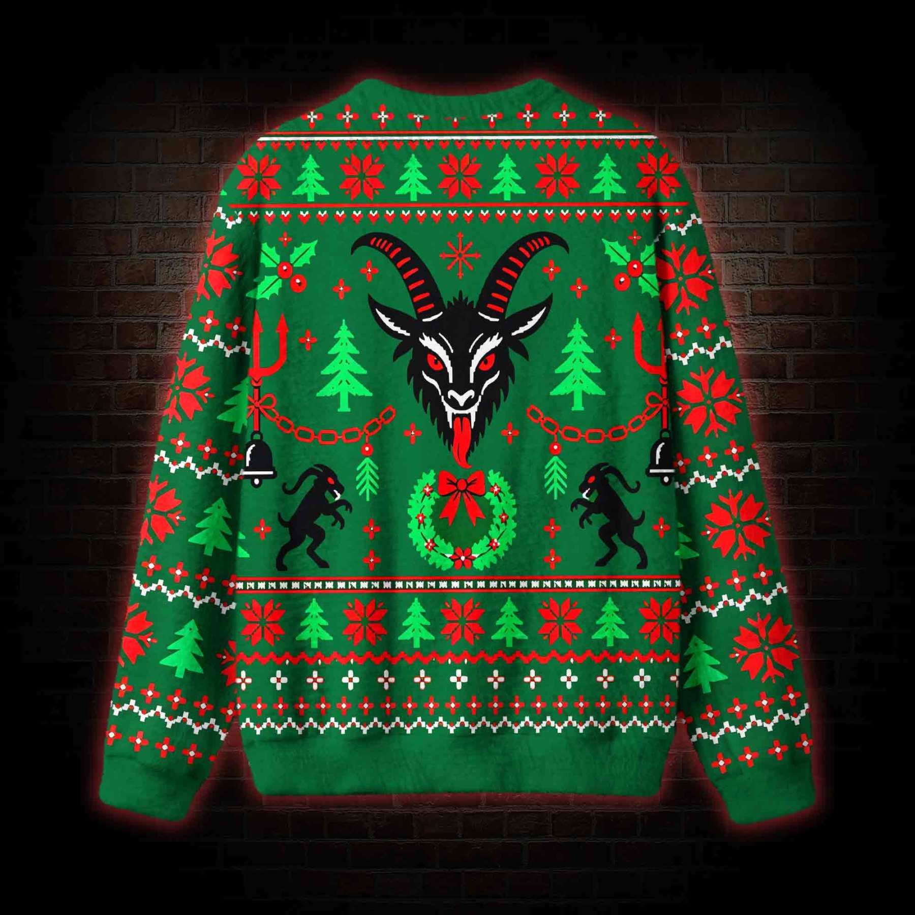 Merry Krampus Ugly Sweatshirts