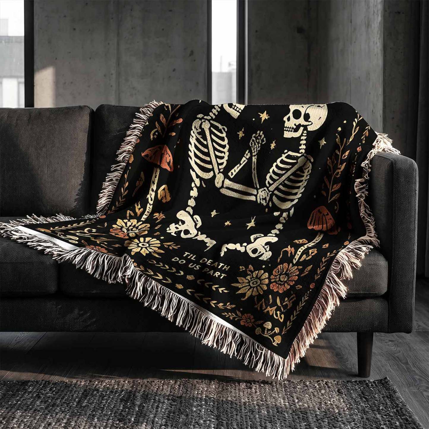 Til Death do Us Part Woven Throw Blanket