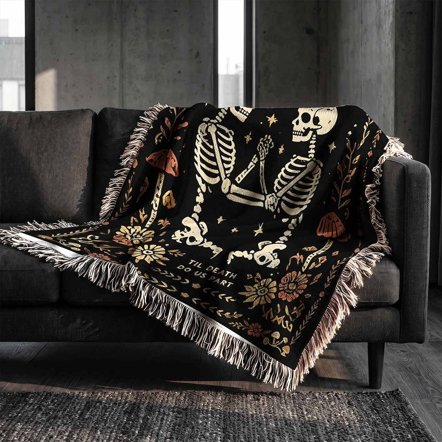 Til Death do Us Part Woven Throw Blanket
