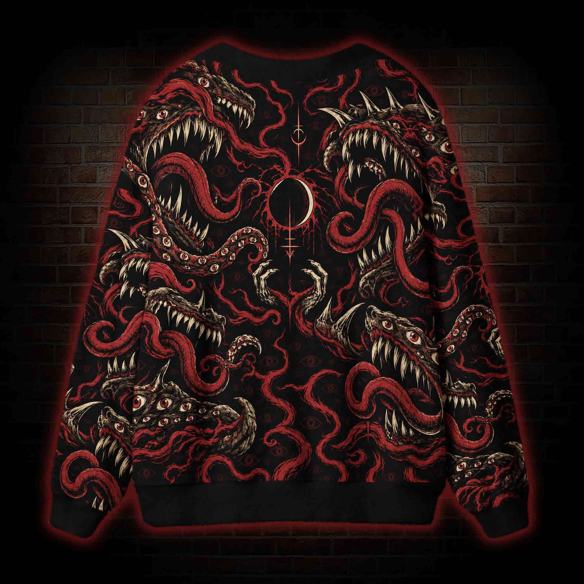 Retro Dark Beast Cardigan Sweater