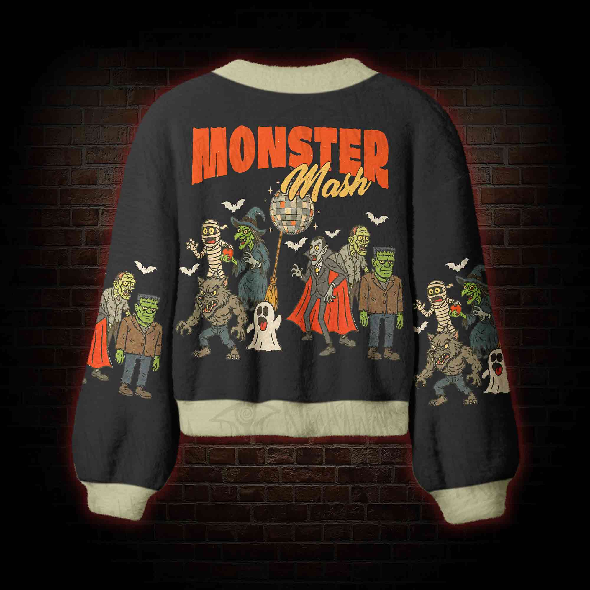 Dancing Monsters Women's Cardigan Sweater