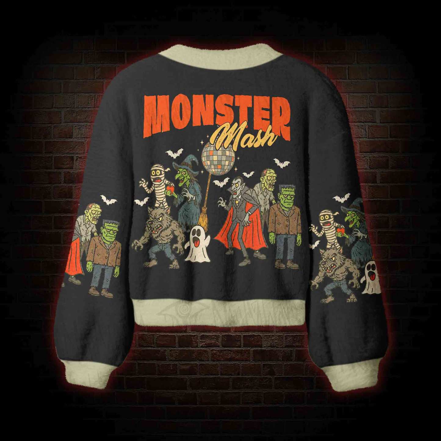Dancing Monsters Women's Cardigan Sweater