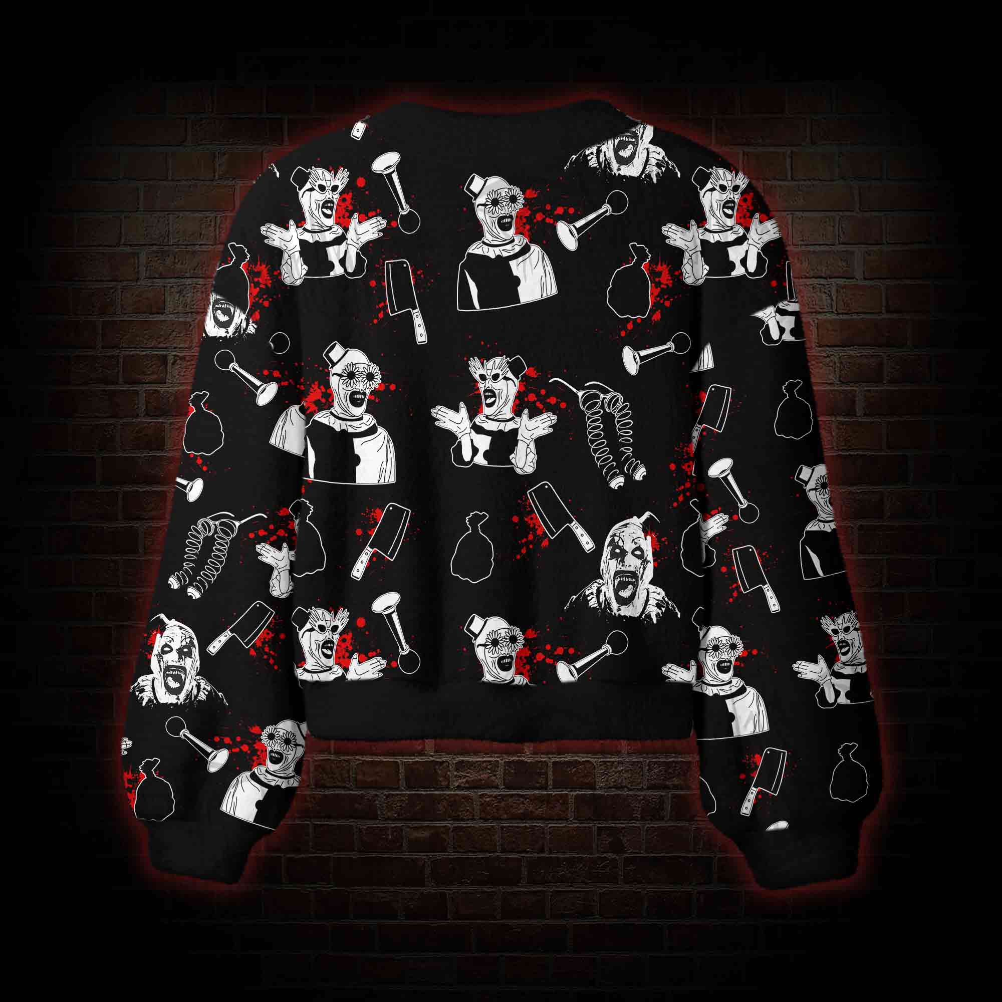 Horror Clown Women's Cardigan Sweater