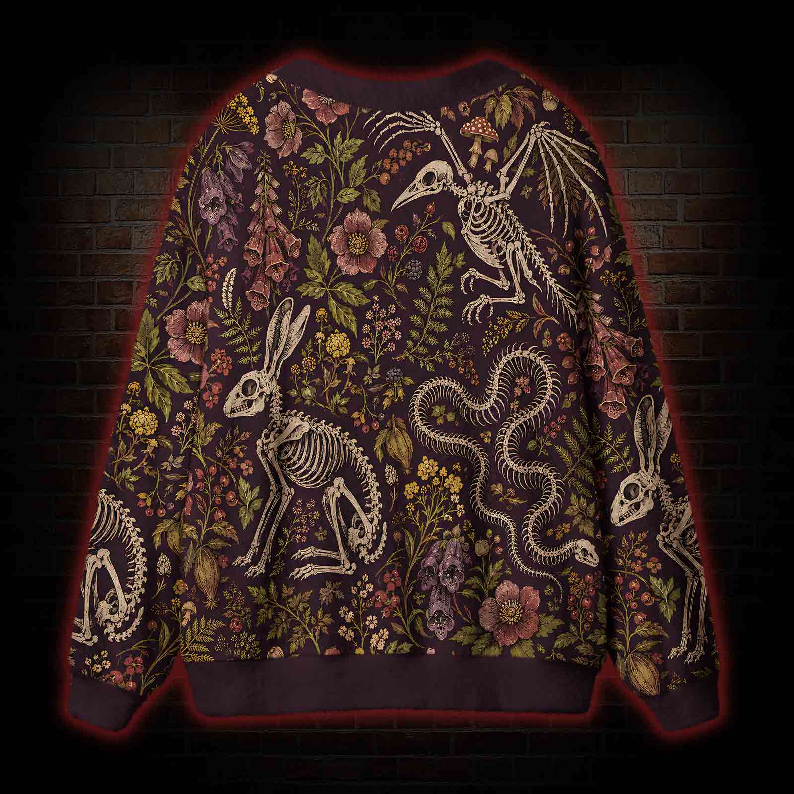 Burgundy Afterlife Cardigan Sweater