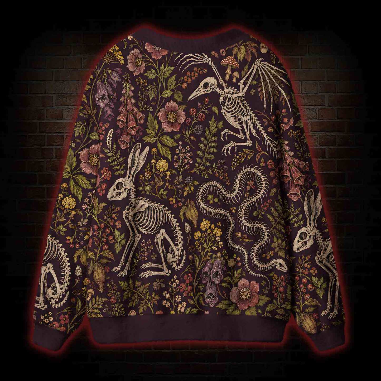 Burgundy Afterlife Cardigan Sweater