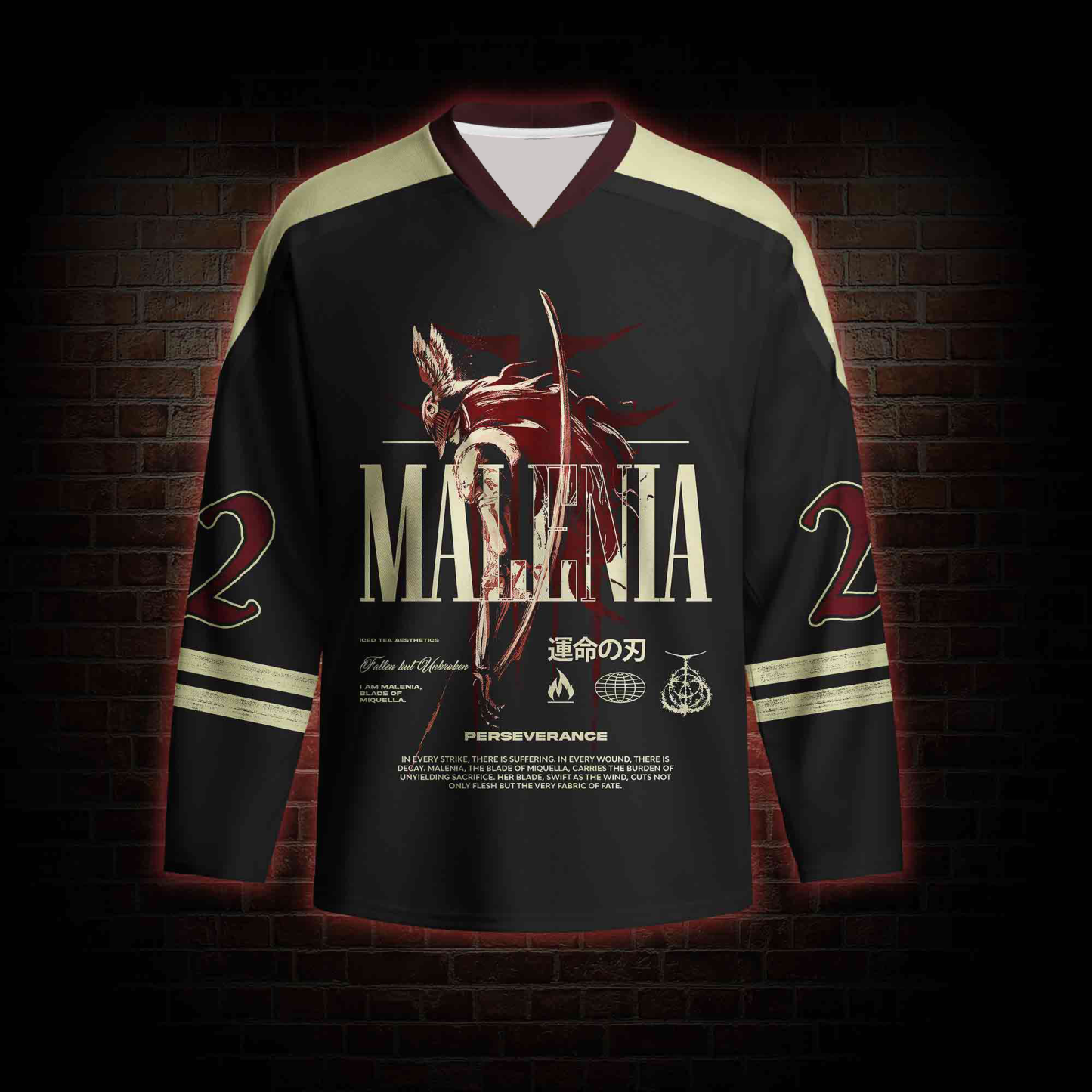 Cursed Goddess Long Sleeve Hockey Jersey