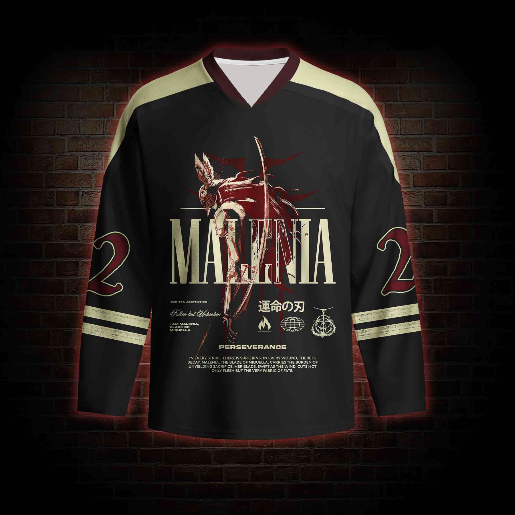 Cursed Goddess Long Sleeve Hockey Jersey