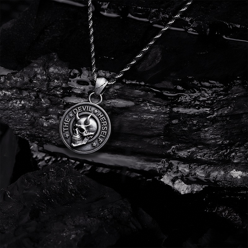 Devil Herself Coin Necklace