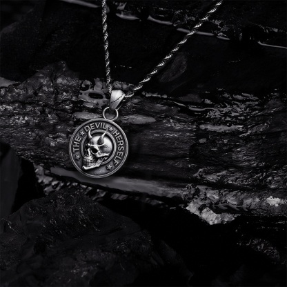Devil Herself Coin Necklace