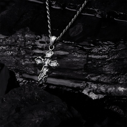 Thorned Gothic Cross Necklace