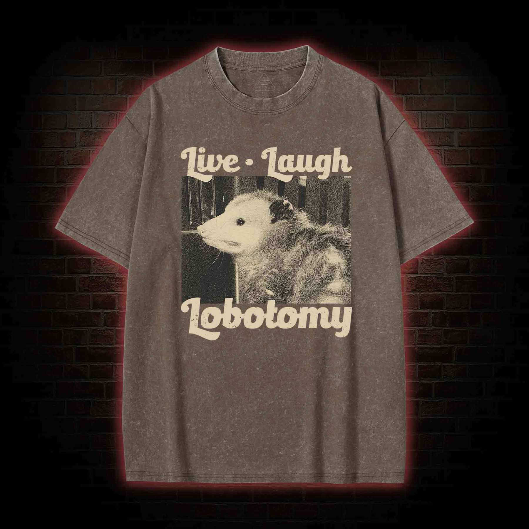 Live Laugh Lobotomy Washed T-shirt