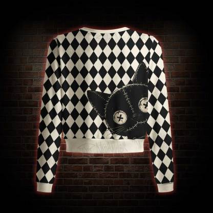 Strange cat Light Weight Cardigan Sweater