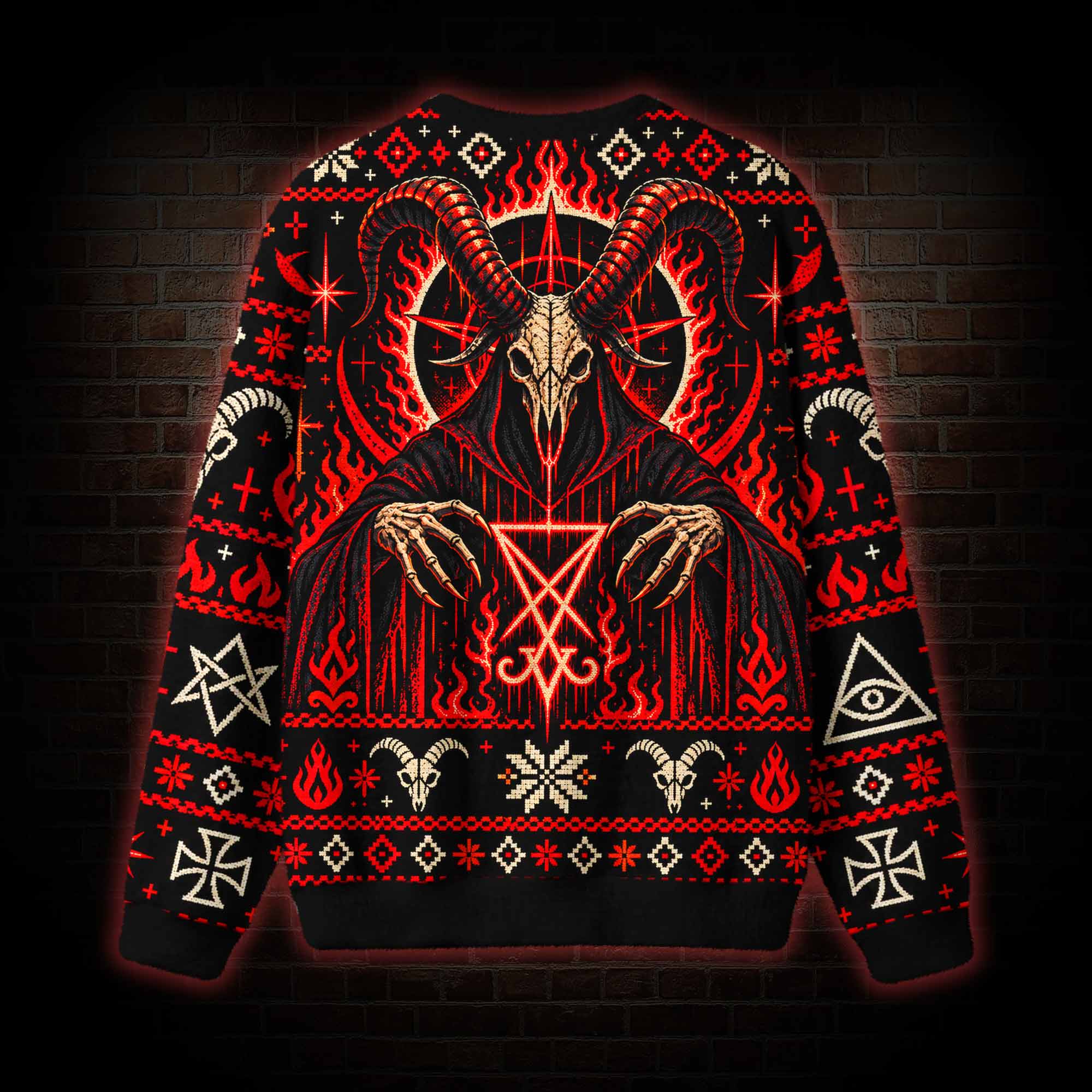 Baphomet Rises Ugly Sweatshirts
