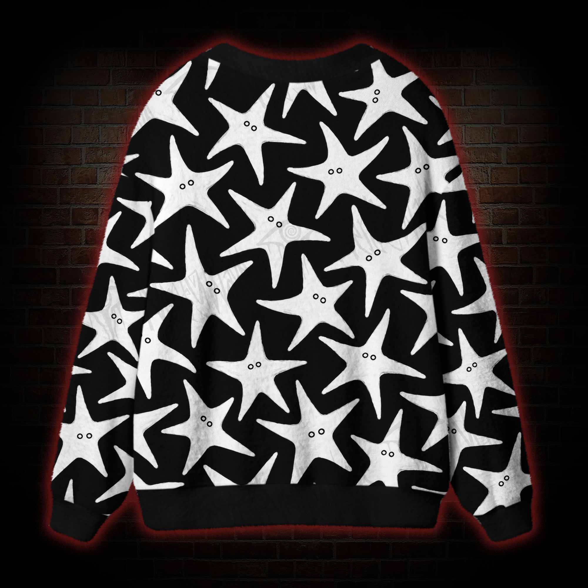 Cute Weird Starfish Cardigan Sweater