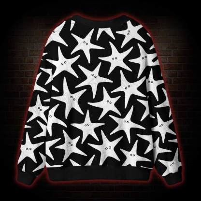 Cute Weird Starfish Cardigan Sweater