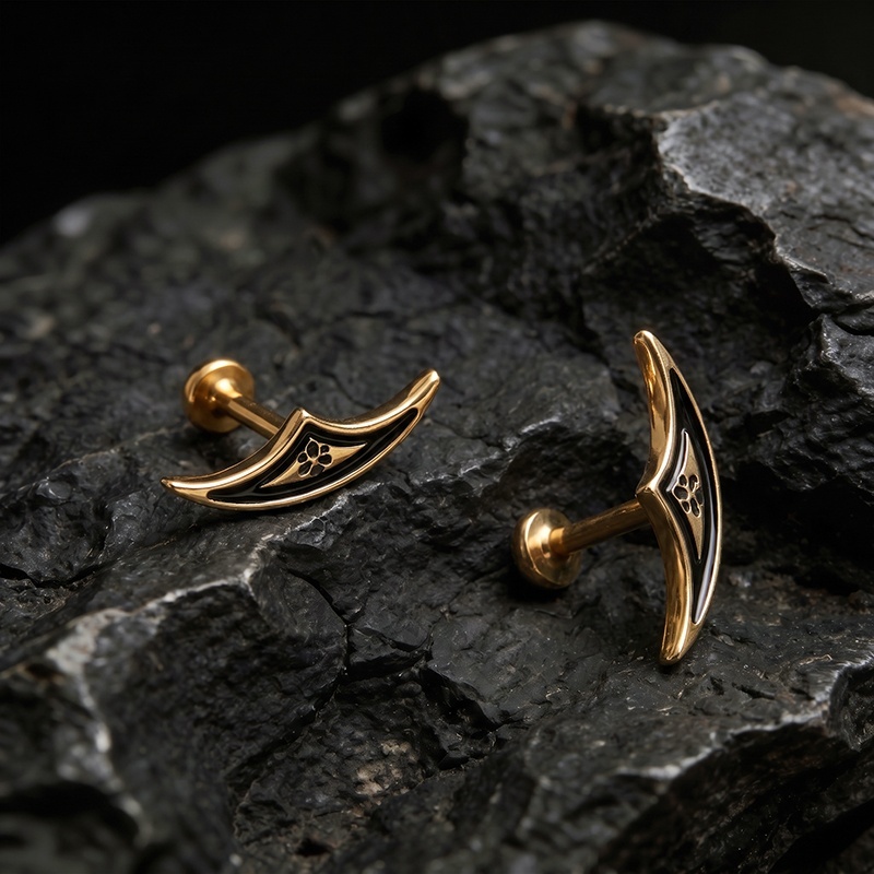 Shadow Crest Earrings