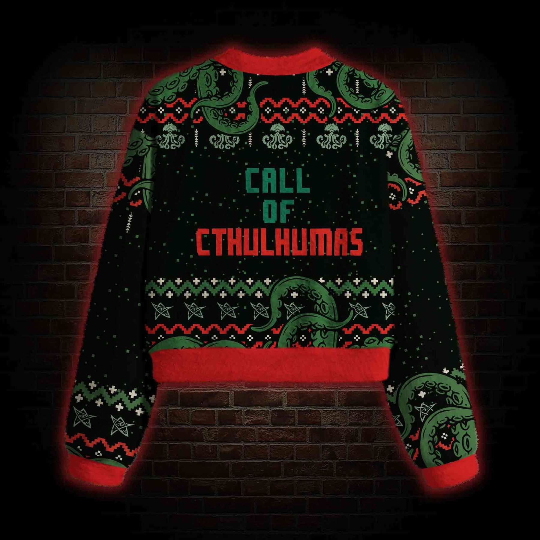 Call of Cthulhumas Women's Cropped Ugly Sweatshirt