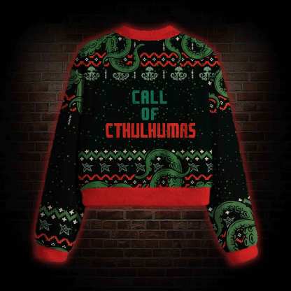 Call of Cthulhumas Women's Cropped Ugly Sweatshirt
