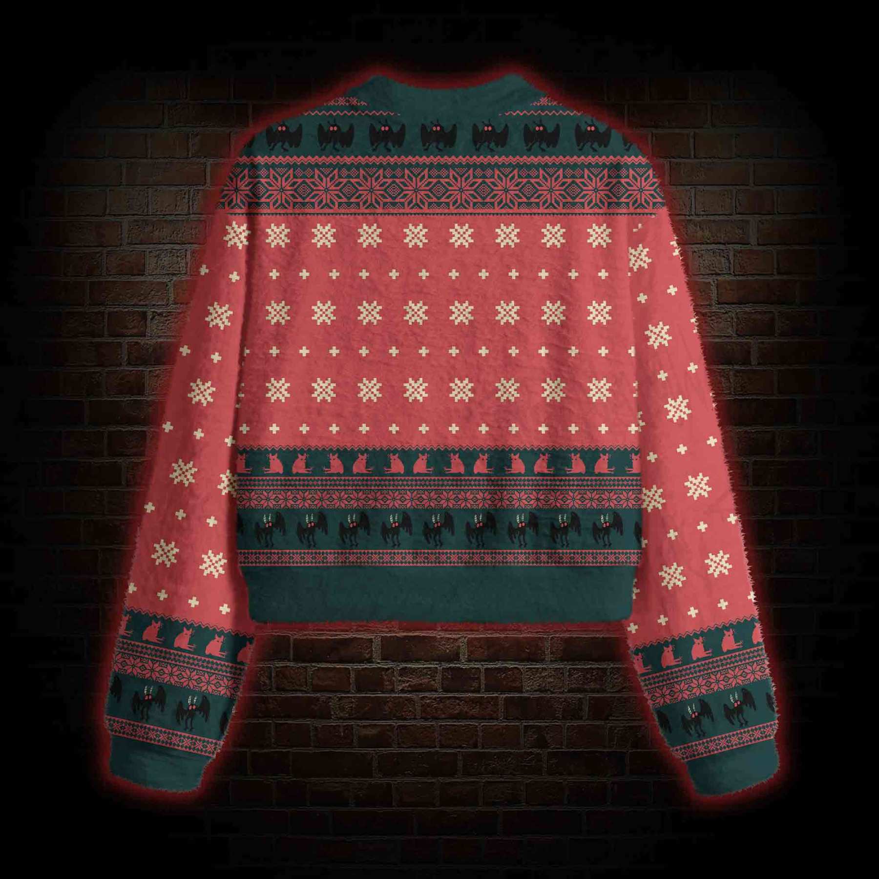 Mothman Women's Cropped Ugly Sweatshirt
