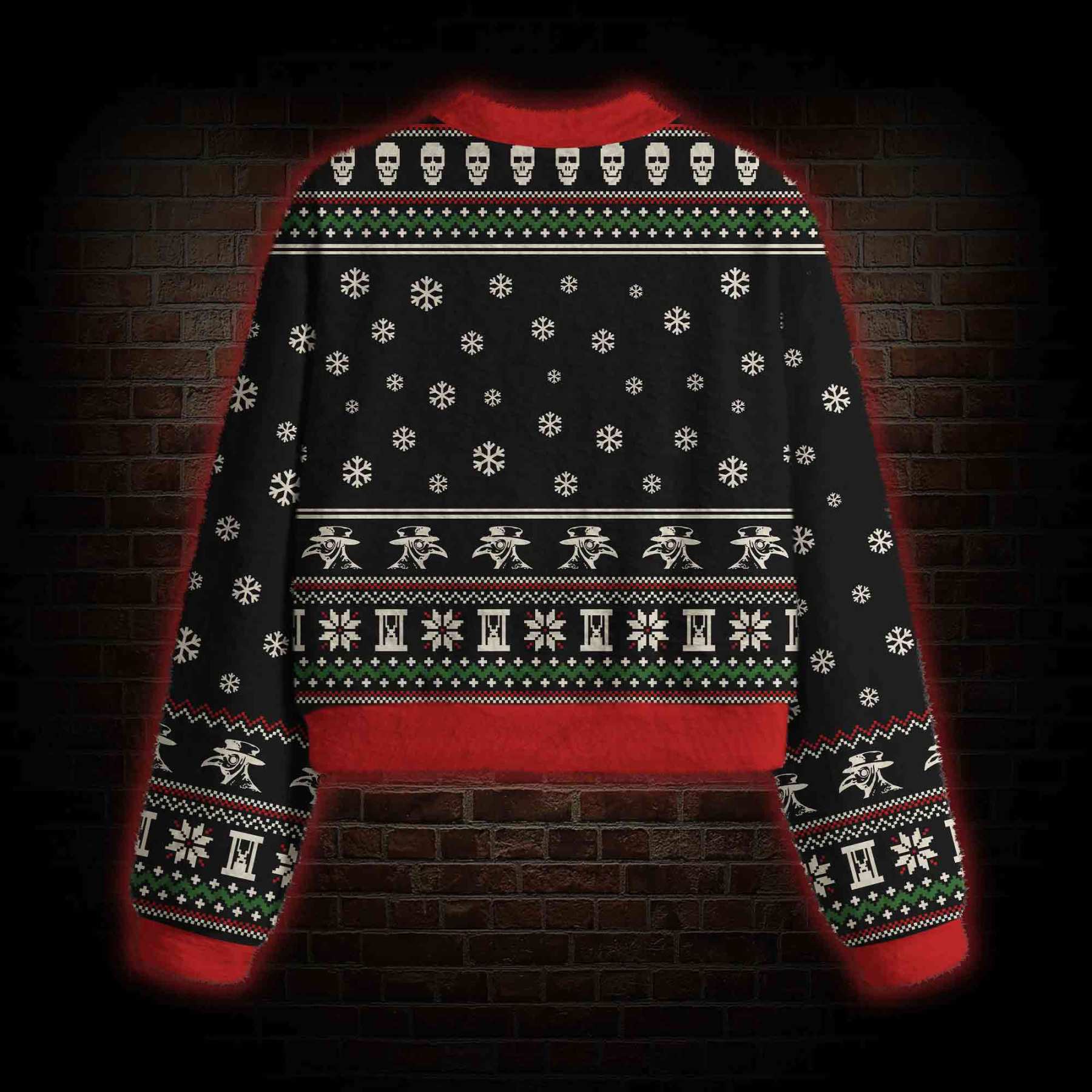 Merry Plaguemas Women's Cropped Ugly Sweatshirt