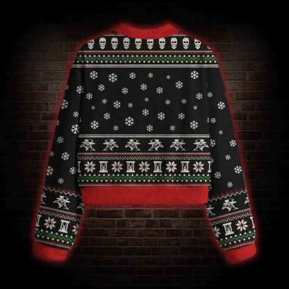 Merry Plaguemas Women's Cropped Ugly Sweatshirt