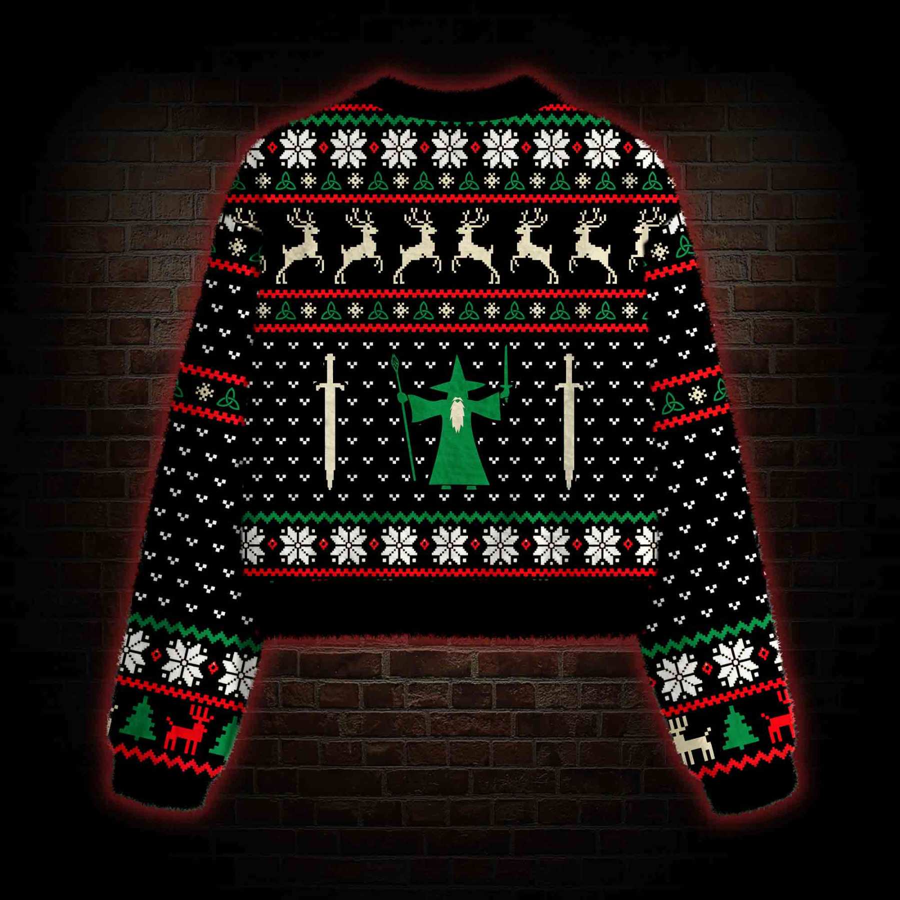 Yule Shall Not Pass Women's Cropped Ugly Sweatshirt