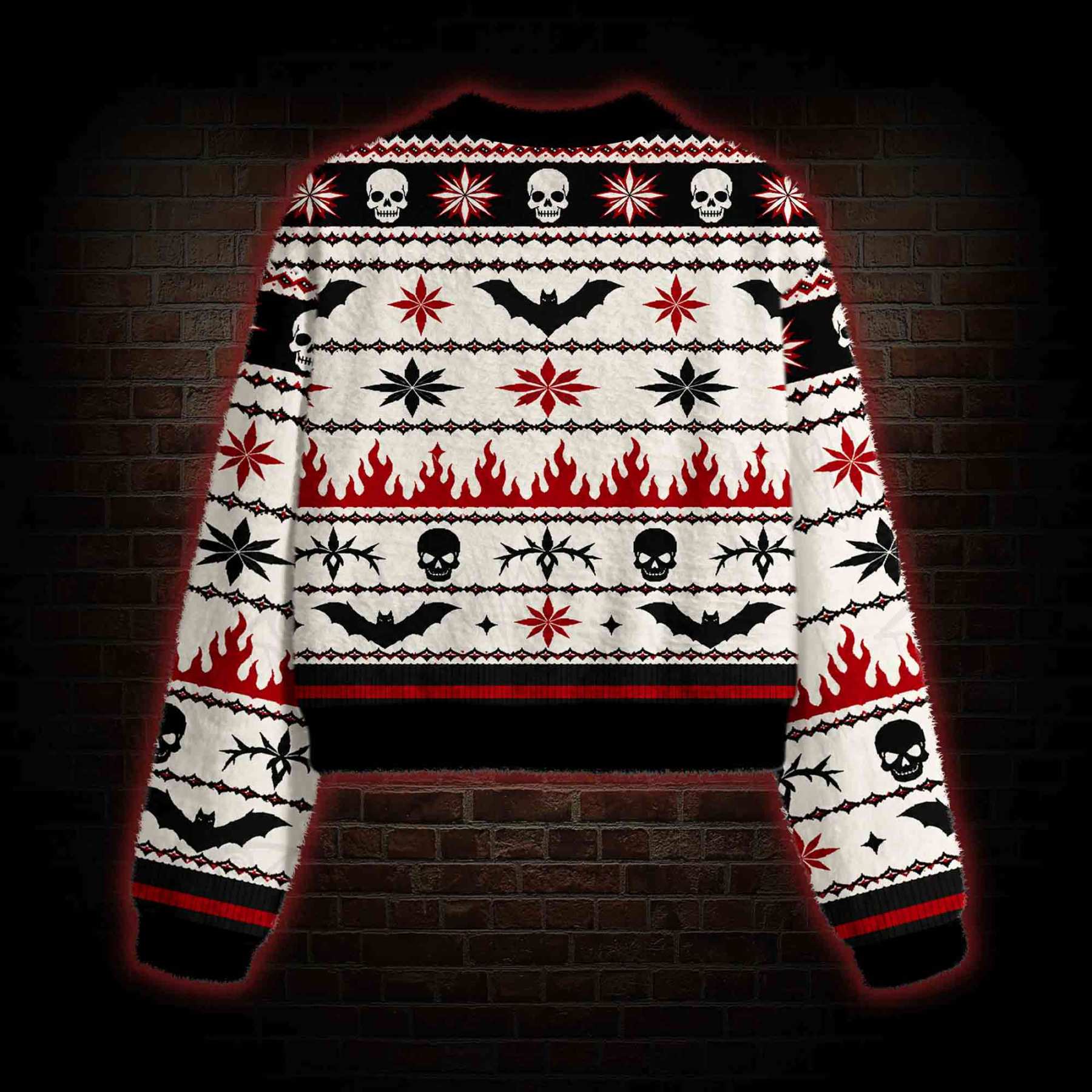 On the Naughty List and I Regret Nothing Women's Cropped Ugly Sweatshirt
