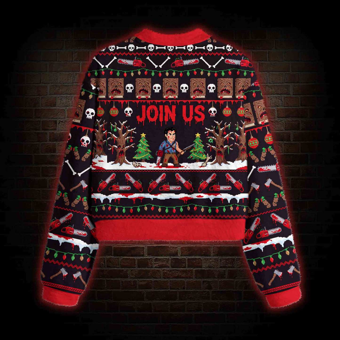 Join Us Christmas Women's Cropped Ugly Sweatshirt